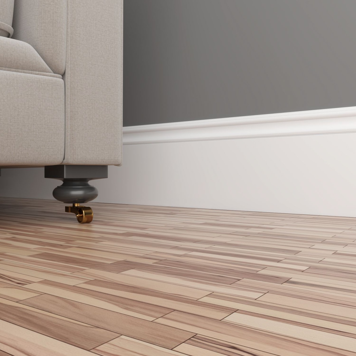 Плинтус Ultrawood белый ЛДФ Base 0005 p 2.00